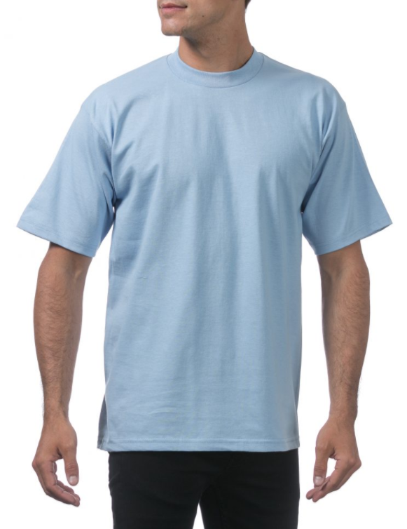 ProClub Adult Sky Blue Short Sleeve | YNVU Clothing Store